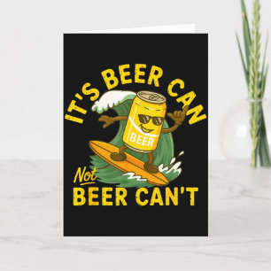 Cartão É Cerveja Lata Não Lata De Cerveja Surf Cerveja Ve