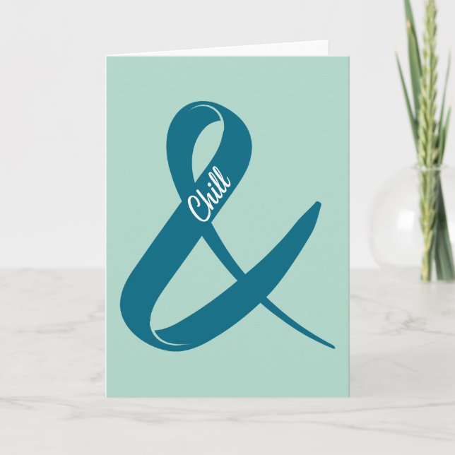 Cartão E Chill Ampersand (Frente)