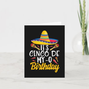 Cartão É Cinco de Meu-o aniversário Cinco de Mayo Fiesta