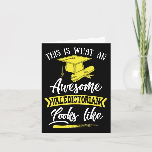 Cartão É Como Um Valedictoriano Incrível É (Frente)