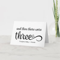 E Depois Havia Três Congrats Bebê Gravidez