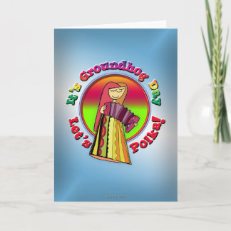 Cartão É dia de Groundhog!