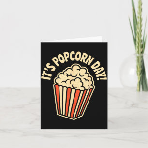 Cartão É Dia de Pcorn Cinema Lanche Aconchegante Noite de