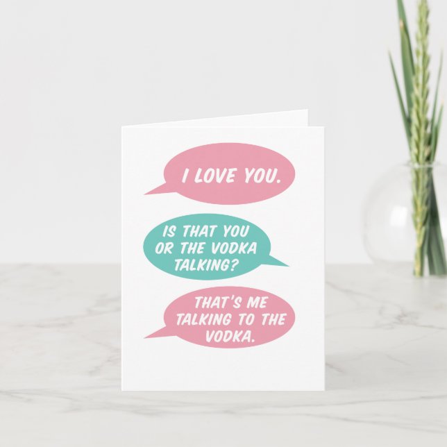 Cartão É essa a mensagem de Vodka? (Frente)
