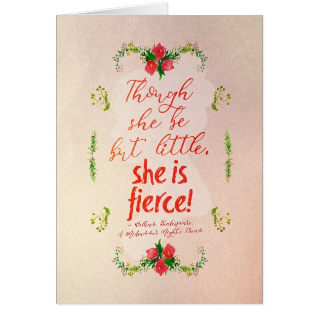 Cartão É feroz (Frente)