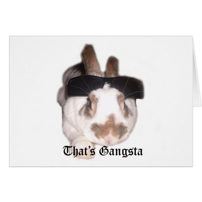 Cartão É Gangsta (Frente Horizontal)