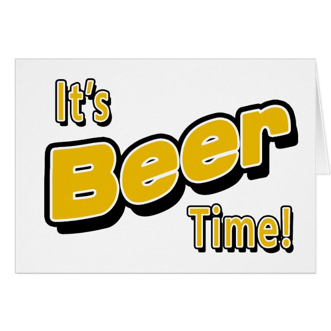 Cartão É hora da cerveja! (Frente Horizontal)