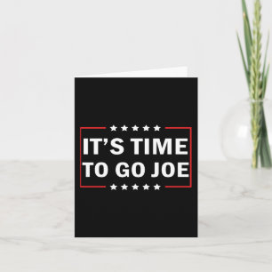 Cartão É hora de ir Joe