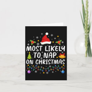 Cartão É Mais Engraçado Dormir No Natal Da Família