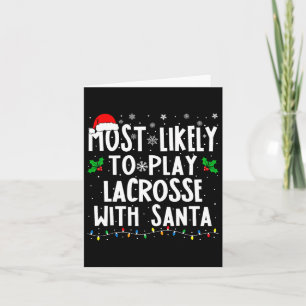 Cartão É Mais Provável Jogar Lacrosse Com A Família De Pa