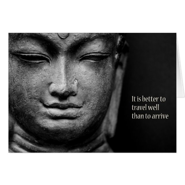 Cartão É melhor para viagem do que chegar (Frente Horizontal)