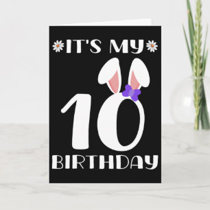 Cartão É Meu 10º Aniversário Feliz Dia de Páscoa 10 Anos
