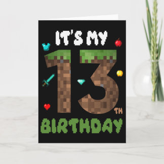 Cartão É Meu 13º Aniversário Divertido 13 Anos de Idade V