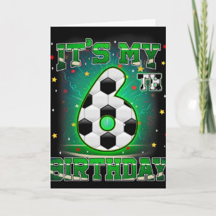 Cartão É Meu 6º Aniversário Futebol Masculino 6 Anos Fest