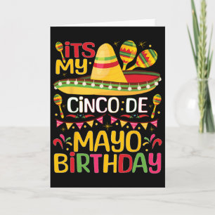 Cartão É meu aniversário de Cinco De Mayo, 5 de maio, ani