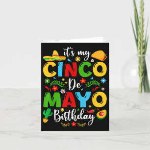 Cartão É Meu Cinco De Mayo Aniversário De 2024 Cinco Engr