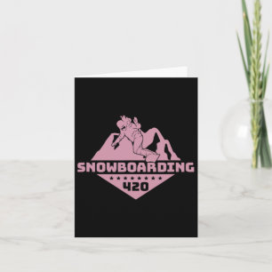 Cartão E Montanhas Snowboard Snowboard W
