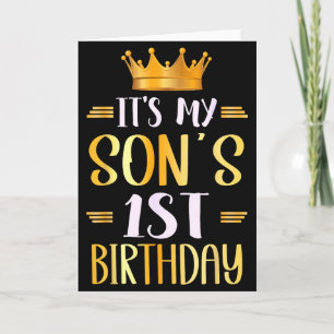 Cartão É o 1º aniversário do meu filho Feliz 1 ano de ida
