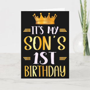Cartão É o 1º aniversário do meu filho, feliz 1 ano É