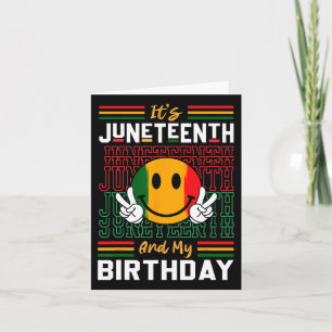 Cartão É o 12 de junho e o meu aniversário é o Black Free