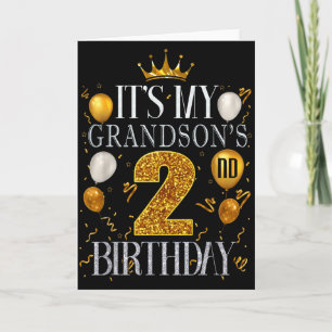Cartão É o 2º aniversário do meu neto Feliz aniversário d