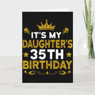 Cartão É o 35º aniversário da minha filha Feliz aniversár