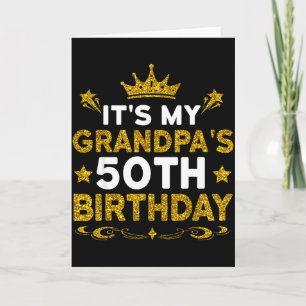 Cartão É o 50º Aniversário do Meu Avô Feliz Aniversário 5
