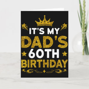 Cartão É o 60º Aniversário do Meu Pai Feliz Aniversário 6