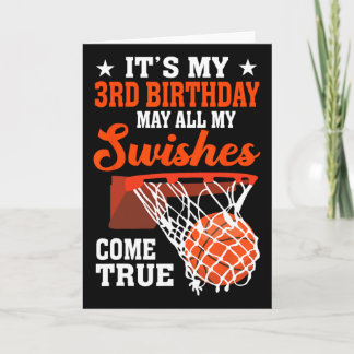 Cartão É o meu 3º aniversário Sketll 3 anos de idade