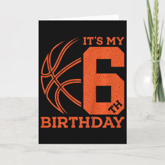 Cartão É o meu 6º aniversário Sketll 6º Aniversário