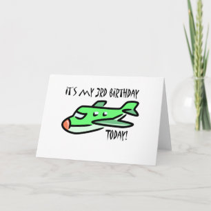 Cartão É o meu aniversário de 3 anos hoje