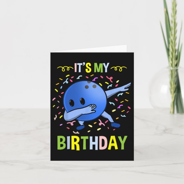 Cartão É o meu Byll de Boliches de Aniversário (Frente)