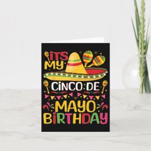 Cartão É O Meu Cinco De Mayo Aniversário De Maio 5 Ce
