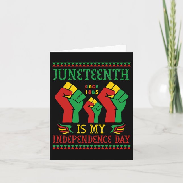Cartão É O Meu Dia Da Independência Desde 1865 (Frente)
