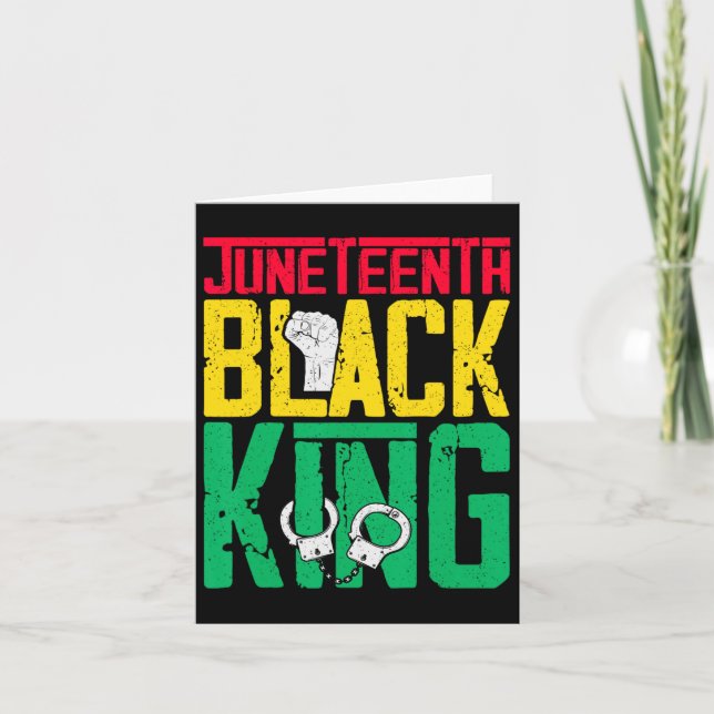 Cartão É o meu Dia de os pais Negro do Dia da Independênc (Frente)