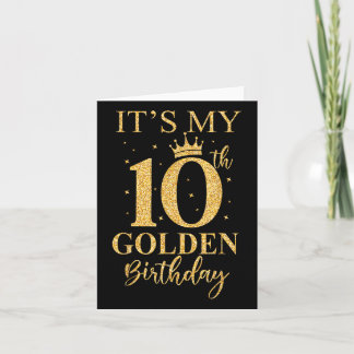 Cartão É O Meu Ouro Aniversário De 10 Anos