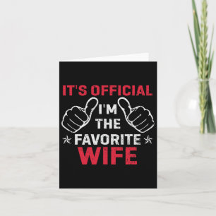 Cartão É Oficial Sou A Esposa Favorita Vintage Mãe