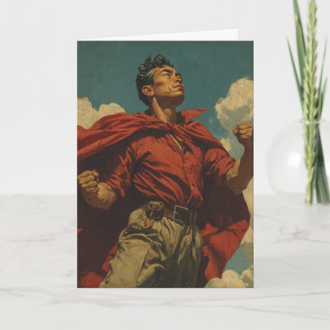 Cartão E) Pai Herói (Frente)