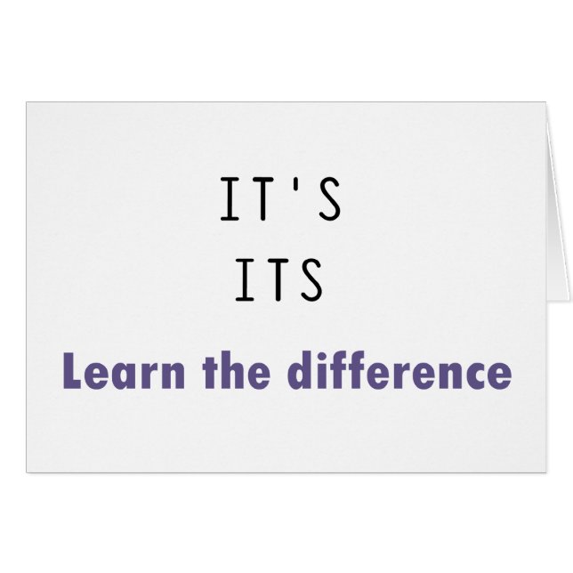 Cartão É sua gramática (Frente Horizontal)