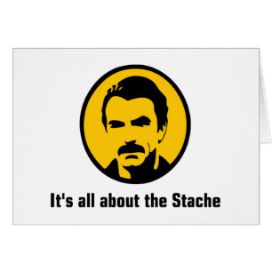 Cartão É toda sobre o Stache