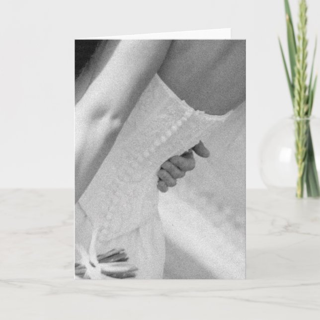 Cartão "É toda sobre o vestido… " (Frente)