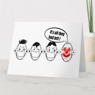 Cartão É tudo o que eles tinham