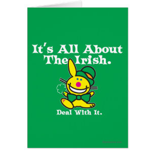 Cartão É tudo sobre os irlandeses (verde)
