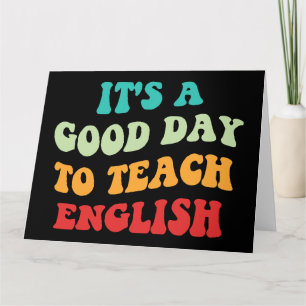 Cartão É Um Bom Dia Para Ensinar Inglês I