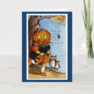 Cartão É um Fantasma que correu atrás de Yoo-oo-oo!