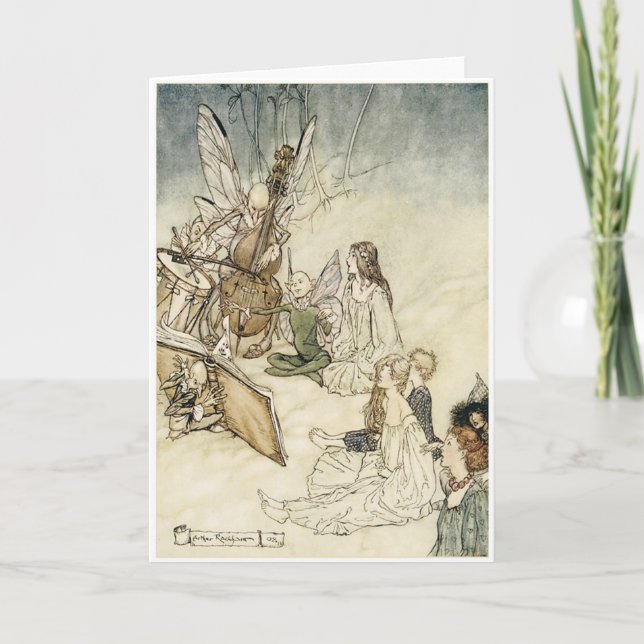 Cartão E uma canção feericamente (Frente)