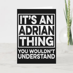 Cartão É Uma Coisa de Adrian Que Você Não Entenderia Engr