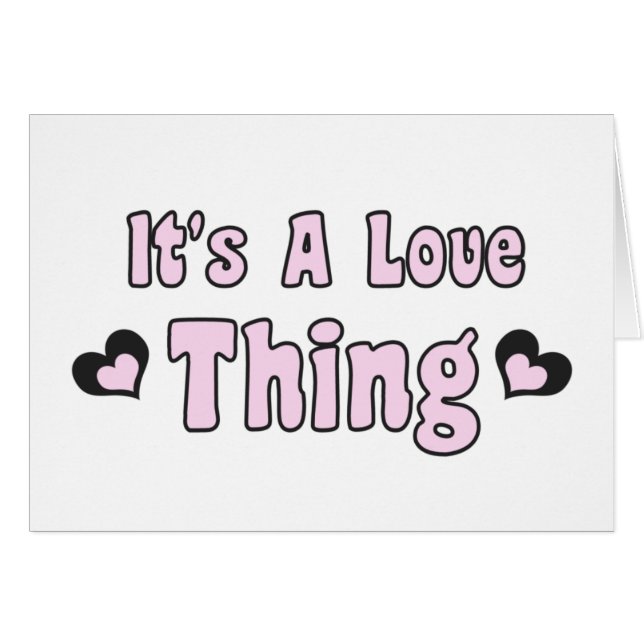 Cartão É uma coisa de amor (Frente Horizontal)