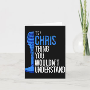 Cartão É Uma Coisa de Chris Que Você Não Entenderia - Eng