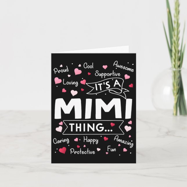 Cartão É Uma Coisa de Mimi Frases Engraçadas Avó Querida  (Frente)